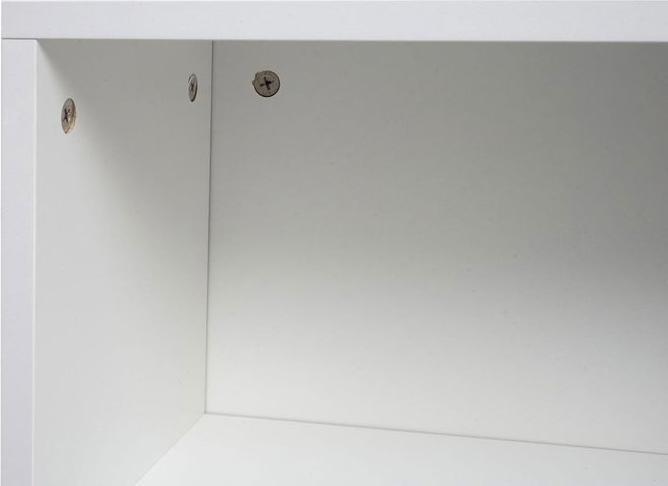 Actual product image Mendler TV rack HWC-L36, wood 50x144x40cm storage compartment, high-gloss white