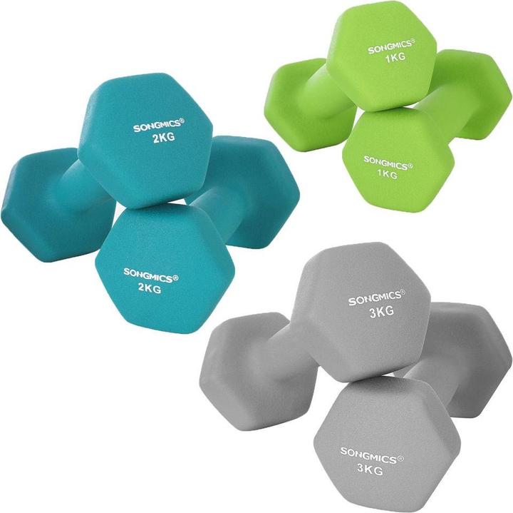 Image du produit Songmics Kai (2 x 1 kg, 2 x 2 kg, 2 x 3 kg)