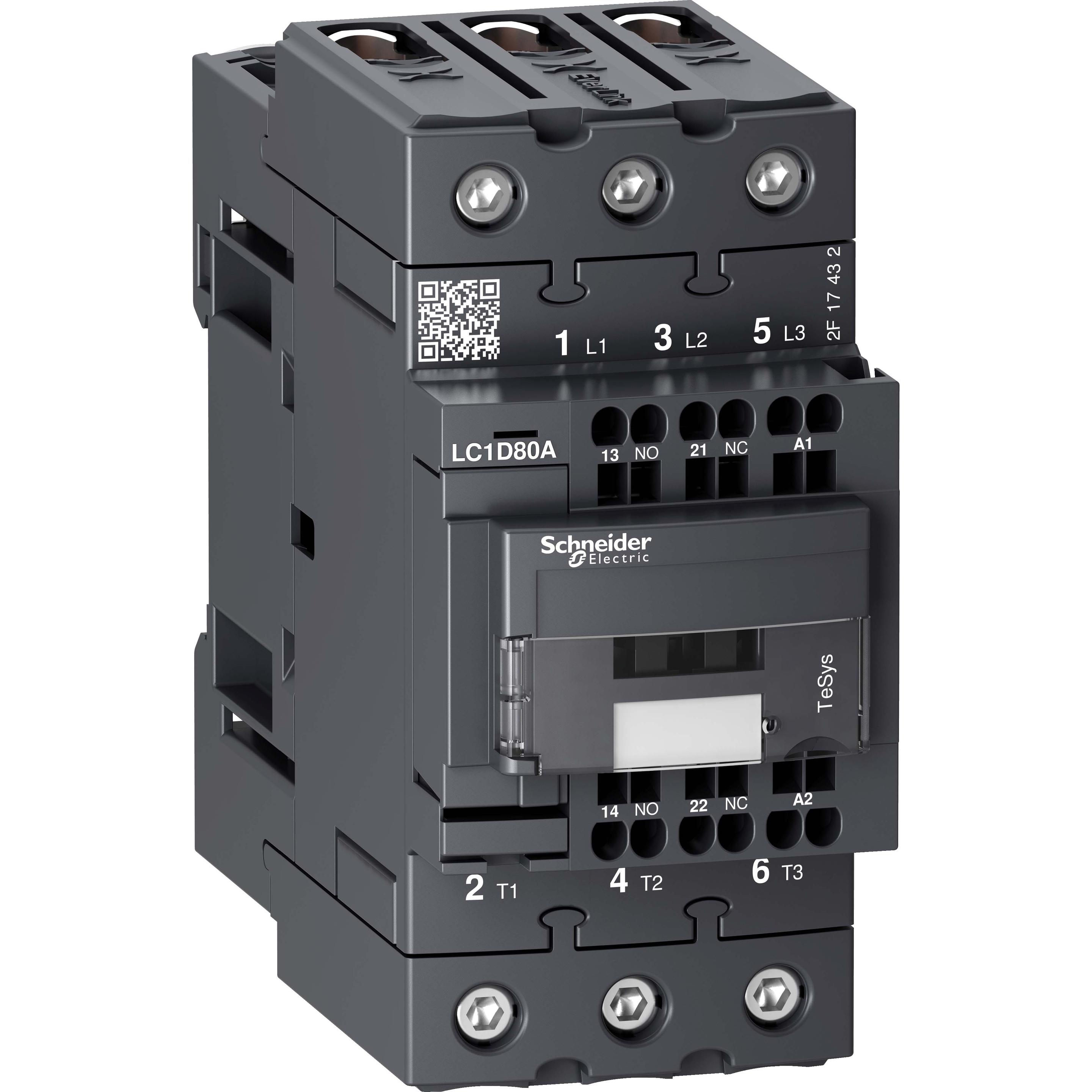 Schneider Electric LC1D80A3B7 LC1D 3p +1S+1Ö 37 kW 80 A 400 V AC3 Spul Leistungsschütz, Relais