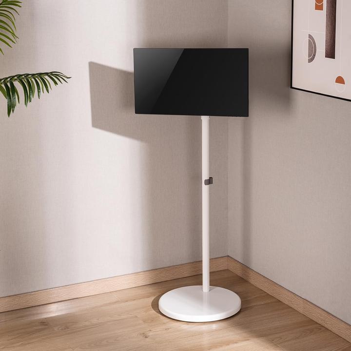 Image du produit Maclean Stojak podłogowy na monitor/TV MC-970 W, mobilny, sprężyna gazowa (Sol, 35", 10 kg)