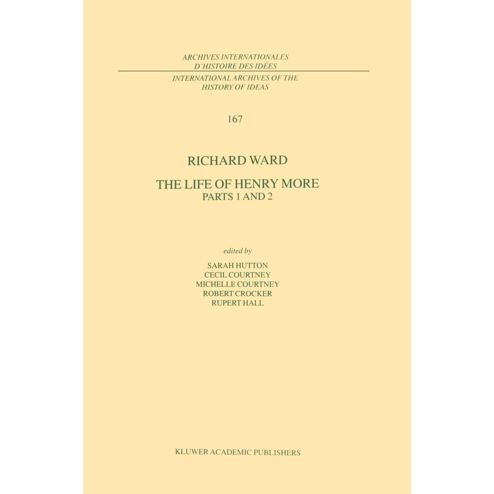 The Life of Henry More, Sachbücher von Richard Ward