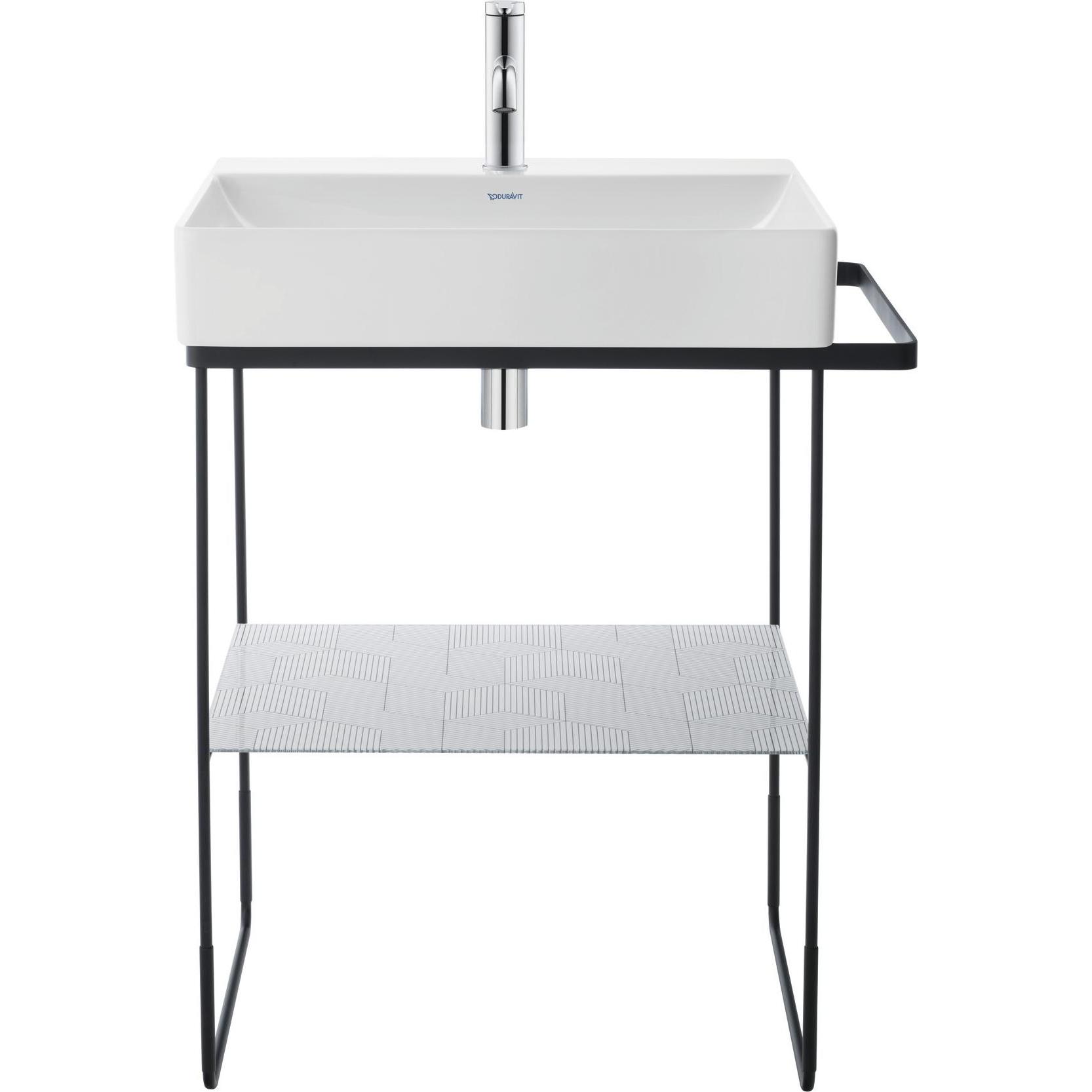 Duravit, Waschbecken, Waschtisch DURASQUARE o ÜL m HLB geschli 500x470mm 1 HL weiss (470 mm, 500 mm)