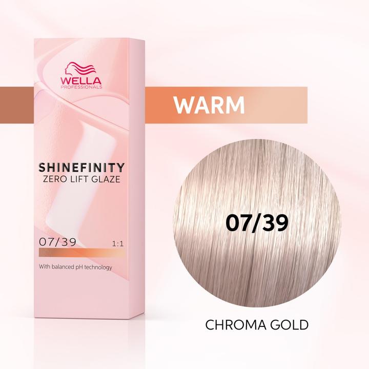 Image du produit Wella Shinefinity 07/39 Chroma Gold - 60ml (07, 39 Chroma Or)