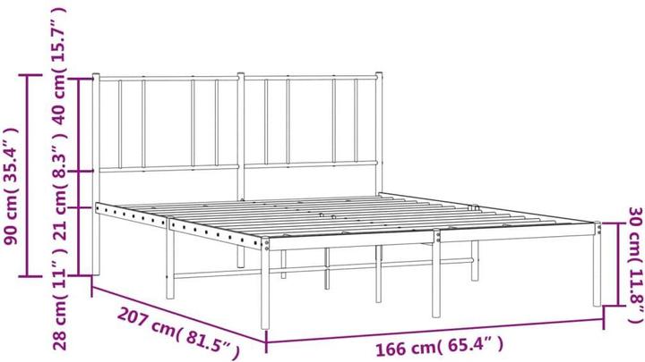 Image du produit vidaXL Bettgestell (160 x 200 cm)