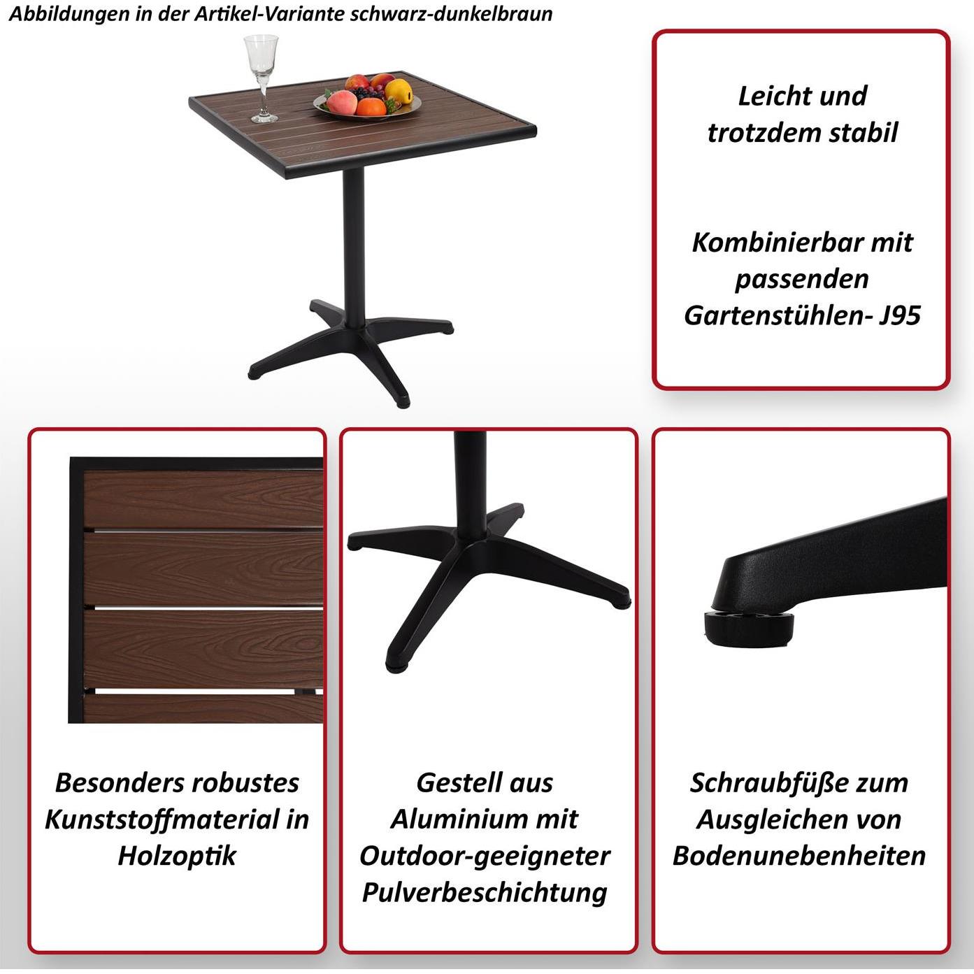 Thumbnail - MCW, Gartentisch + Balkontisch, J95-T (70 cm)