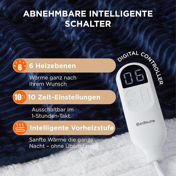 Produktbild Bedsure Heizdecke mit Abschaltautomatik & Timer