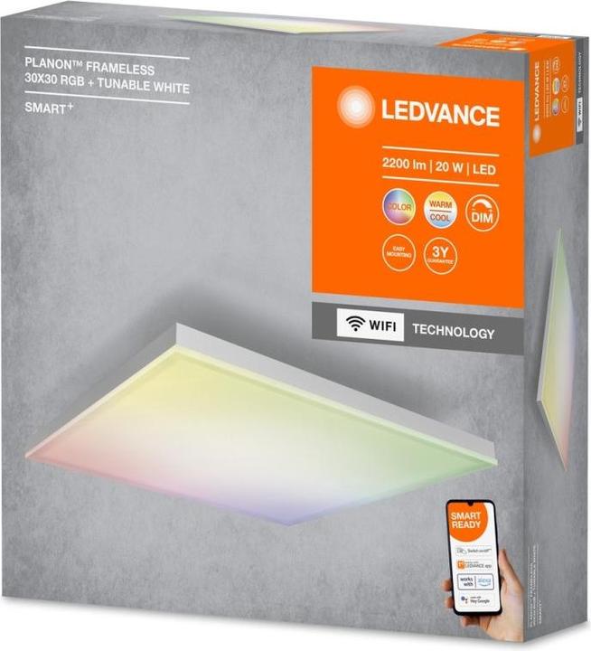 Produktbild Ledvance SMART+ WiFi Planon Frameless Square RGBW (1500 lm)