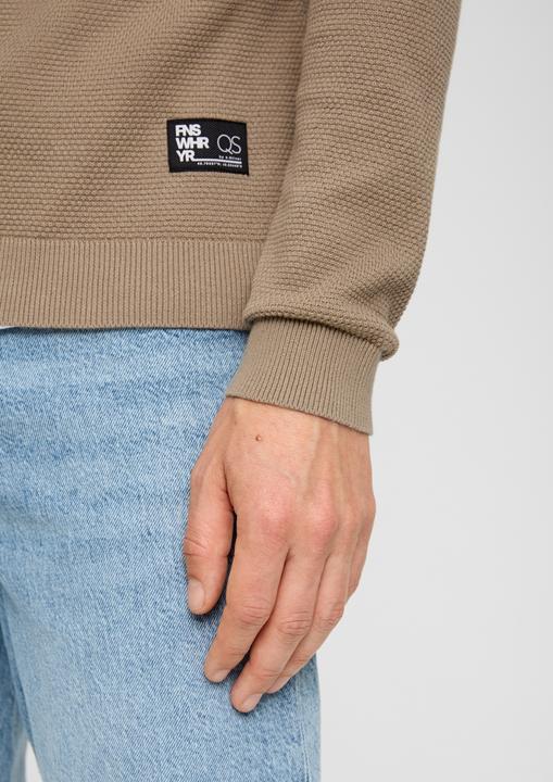 Produktbild s.Oliver Strickpullover Pullover aus Strukturstrick (M)
