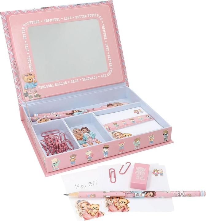 Produktbild Magni Depesche TOPModel Schreibwarenbox TEAM TEDDY (Rosa, 3 x)