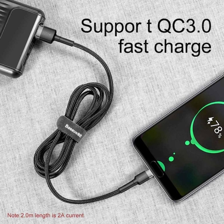 Actual product image Baseus USB A - USB C (1 m, USB 2.0)