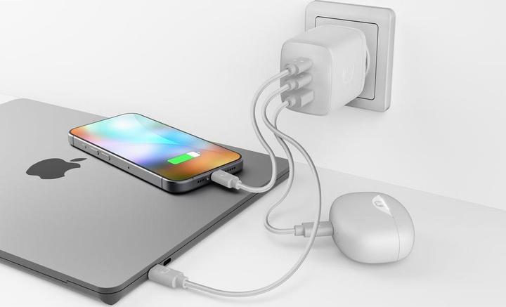 Produktbild Fresh'N Rebel Fresh 'n Rebel Wall Charger IceGrey 100W (100 W, 3 Ports)