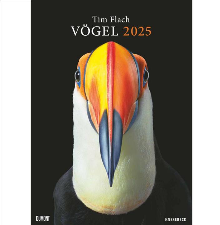 Actual product image Tim Flach: Birds 2025 - Poster calendar by DUMONT- Bird portraits by Tim Flach - Poster format 50 (50 x 70 cm, Hardcover, German)