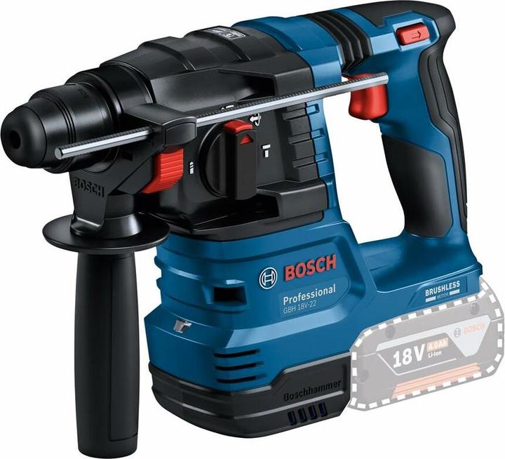 Actual product image Bosch Professional Combo kit 3-piece 18V: GSR 18V-55/GWS 18V-7/GBH 18V-22, 2x battery, quick charger