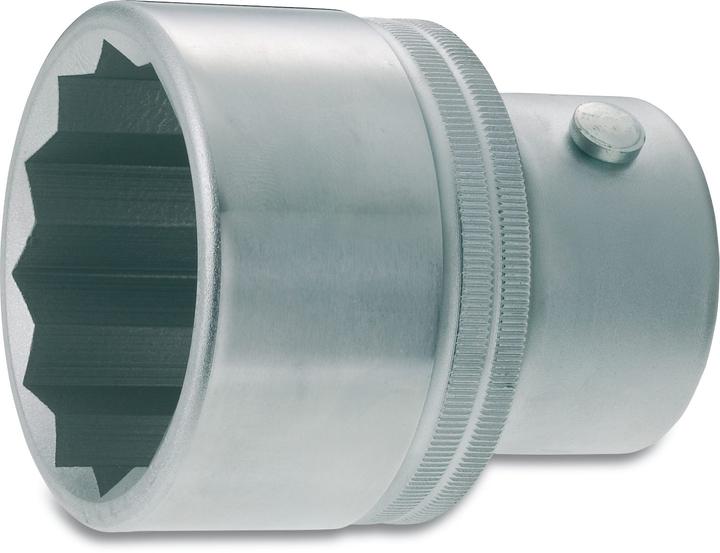 Actual product image HAZET Socket ∙ 12-point 1100Z-80 ∙ Square, hollow 25 mm (1 inch) ∙ Outside 12-point profile ∙ 80 mm… (80 mm)