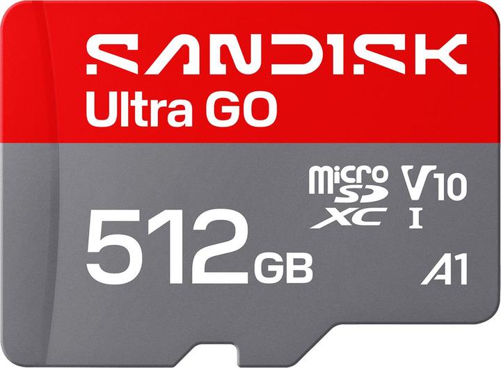 Produktbild SANDISK Ultra MicroSD UHS-I 512GB 190MB/s R (512 GB, microSDXC, U1, UHS-I)