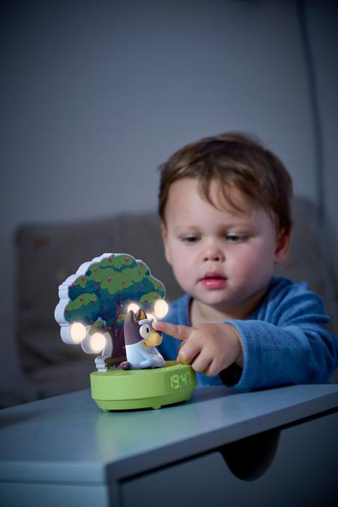 Actual product image Bigben Wireless night light + alarm clock - LUMITREE BLUEY