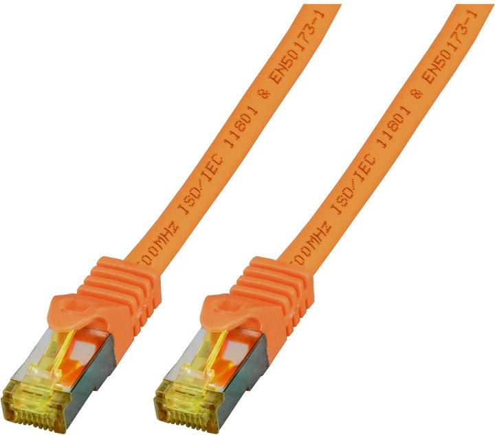 Produktbild EFB Elektronik Hersteller: RJ45 Patchkabel S/FTP, Cat.6A, LSZH,Cat.7 Rohkabel, 1,5m, orange Das geschirmte Cat.6A (S/FTP, CAT6a, 1.50 m)
