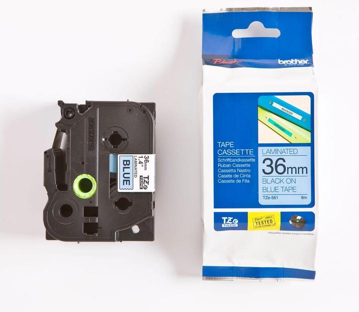 Productafbeelding Brother P-touch schrijfband TZe gelamineerd (3.60 cm, Blauw)