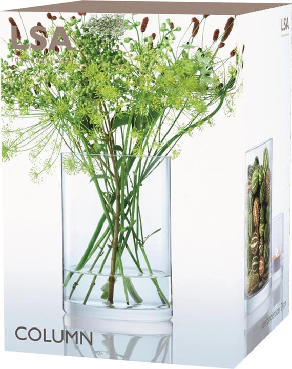 Actual product image LSA Column Vase/ Candlestick H24 x Ø17cm - clear (1 x)