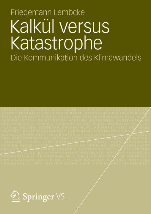 Produktbild Kalkül versus Katastrophe (Deutsch, Friedemann Lembcke, 2012)
