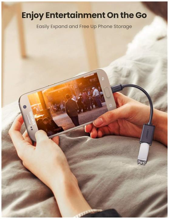 Productafbeelding Ugreen Micro USB 2.0 OTG-adapterkabel (0.10 m, USB 2.0)