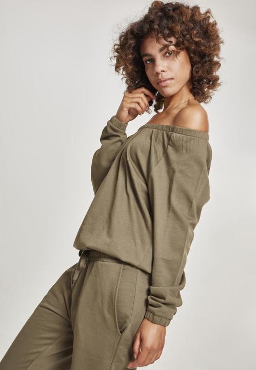 Actual product image Urban Classics Ladies Cold Shoulder Terry Jumpsuit (M)