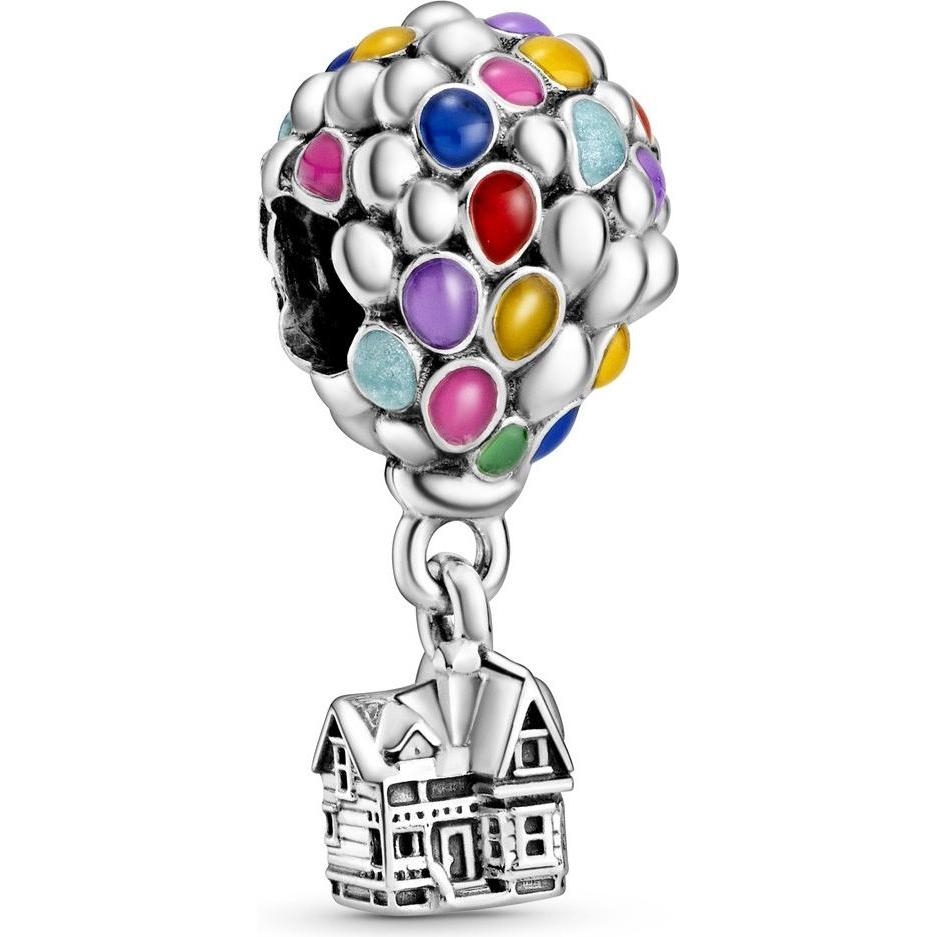Pandora, Ciondolo collana, Disney Pixar’s Oben Haus und Ballon, (Argento 925, Smalto)