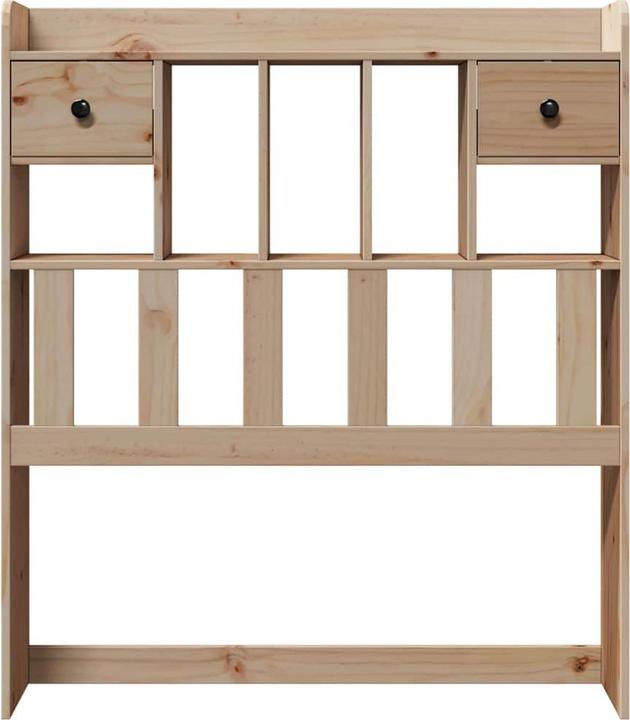 Actual product image VidaXL Headboard Bed headboard with storage space Wax brown 200cm solid wood