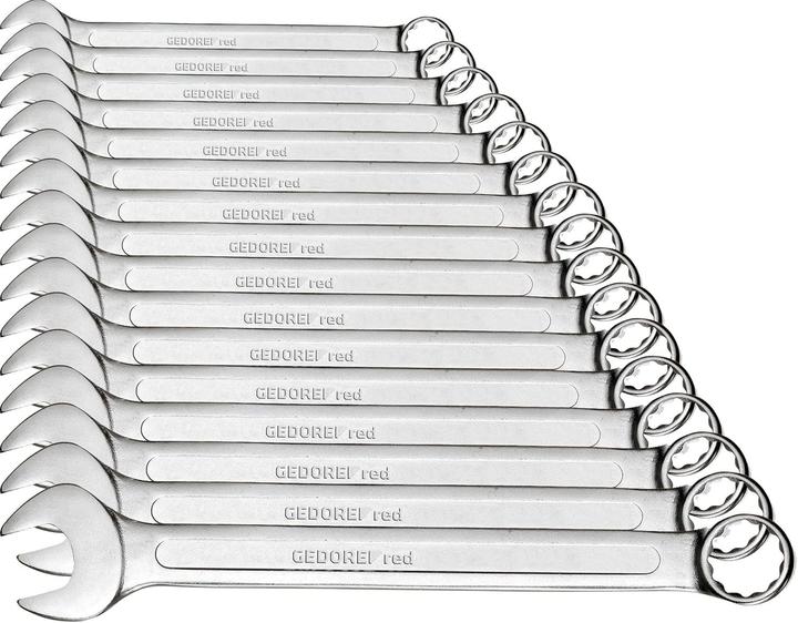 Produktbild Gedore Red red R09115016 RingmaulschLänge Satz AF 1/4"-1.1/4" 16-teilig (19 mm, 10 mm, 7 mm, 15 mm, 8 mm)