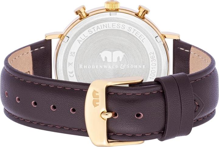 Actual product image Men Chronograph Arakon genuine leather brown - 26535 (Chronograph, 42 mm)