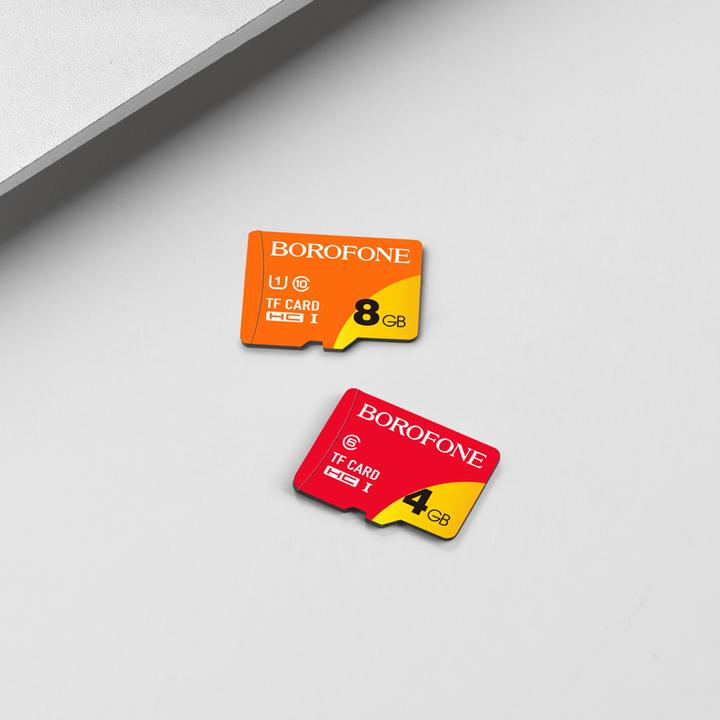 Actual product image Borofone MEMORY CARD 8GB SDHC CLASS10 75MB/S MICROSD (8 GB, microSD)