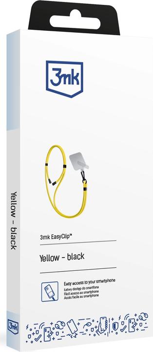Produktbild 3MK EasyClip Yellow (black) smycz do telefonu