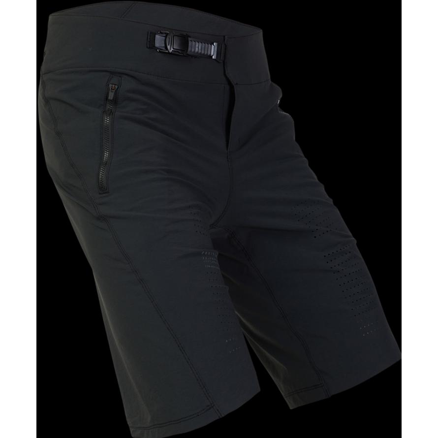 Fox, Herren, Velohosen, Short 24 Flexair W/ Liner Blk (34, L), Schwarz, 34, L