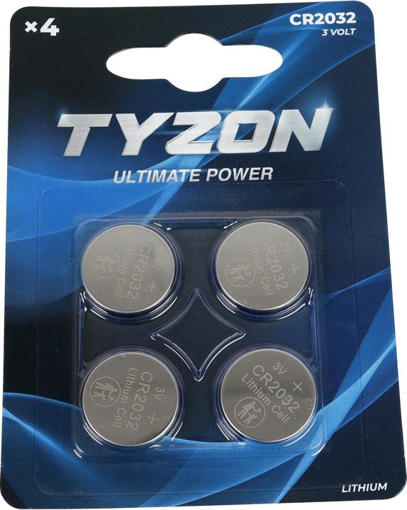 Tyzon Ultimate Power (4 Stk., CR2032, 220 mAh)