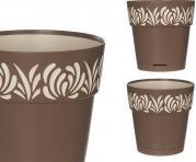 Produktbild Kerbl Stefanplast Pflanzgefäss Gaia Rund Wasserreserve Turteltaube (15 x 15 cm)