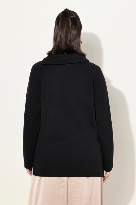Produktbild Ulla Popken Pullover, Stehkragen, Zipper, Taschen, Raglan-Langarm (42, 44)