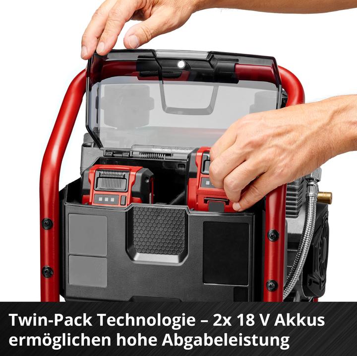 Actual product image Einhell PROFESSIONAL Akku-Kompressor SILENZZO 36/210 4020380 (8 bar, 8 l)