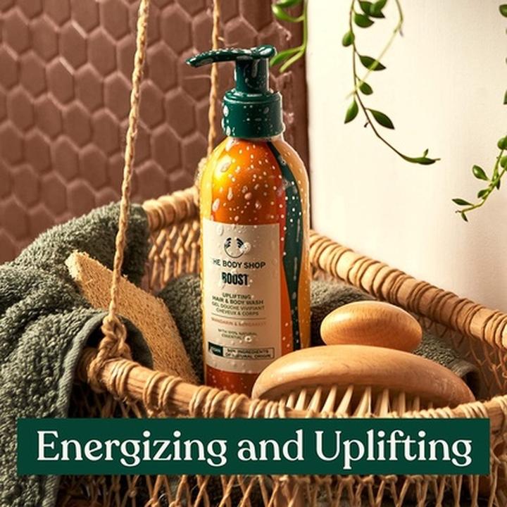 Immagine prodotto The Body Shop - per corpo e capelli Boost Uplifting Mandarin & Bergamot (lavaggio per capelli e