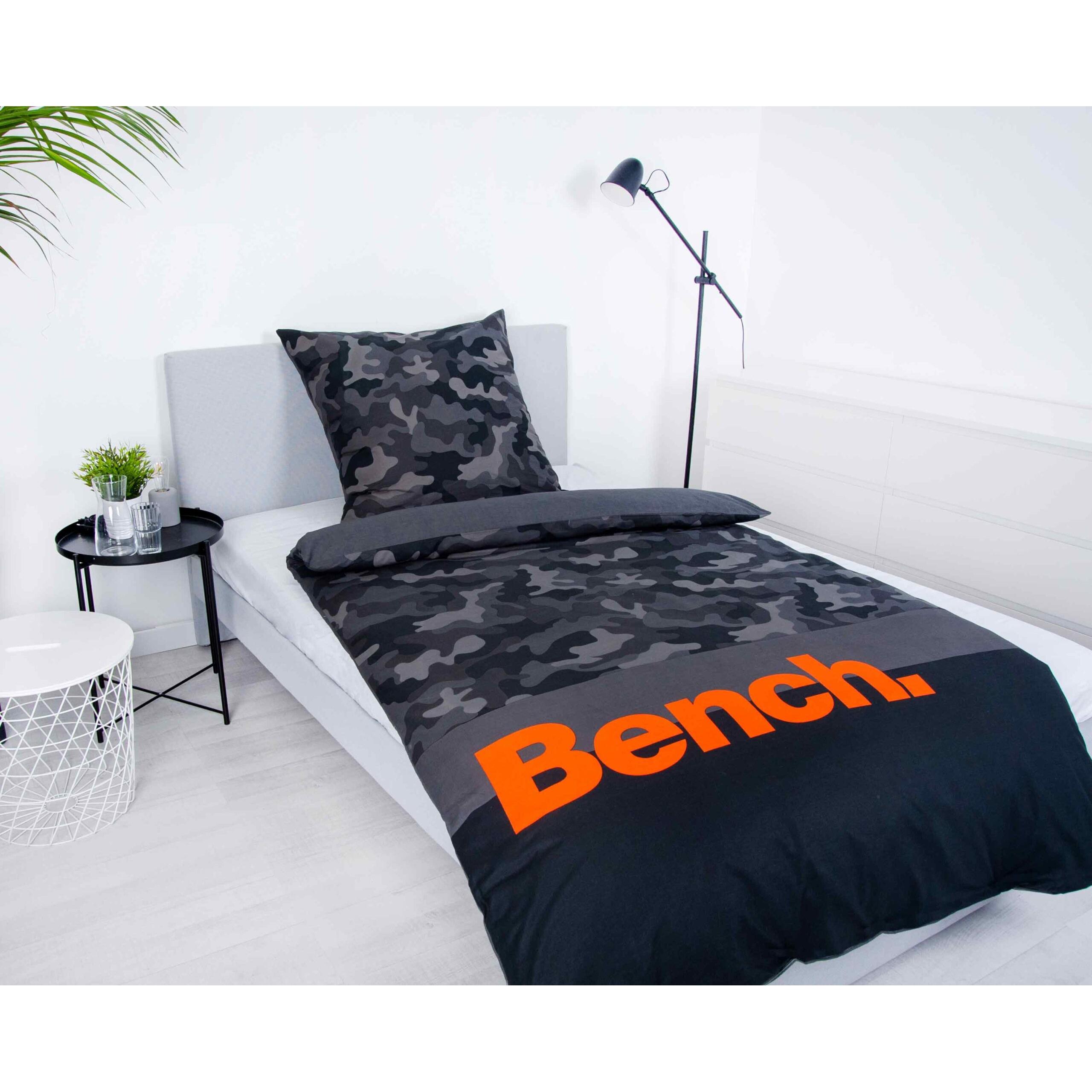 Thumbnail - Herding, Bettwäsche, Klaus GmbH Bettwäschegarnitur Bench Camouflage Anthrazit (Duvetbezug, 160 x 210 cm)