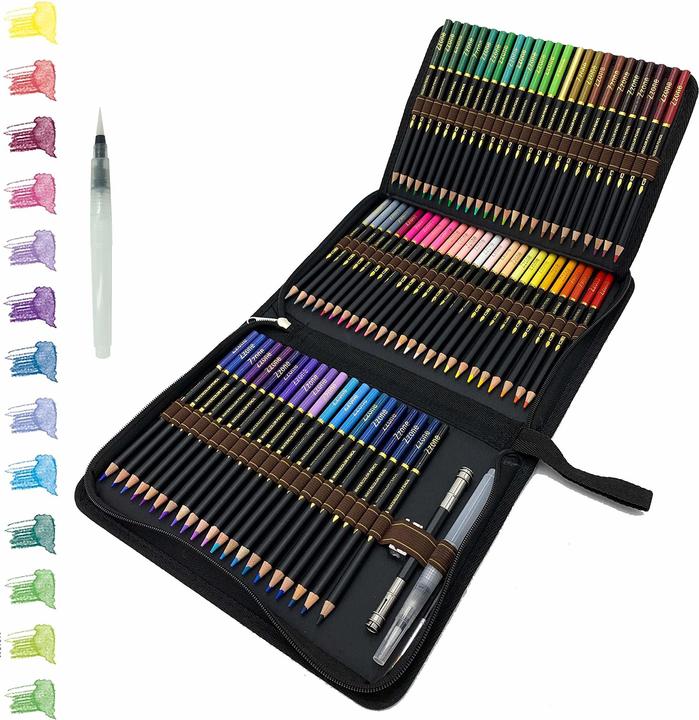 Actual product image tvfly Watercolour Pencils Set (Multicoloured, 72 x)