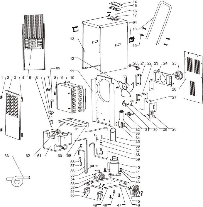Actual product image Rockair Drypro BT-50 (formerly LE 500) building dryer (50 l/24h)