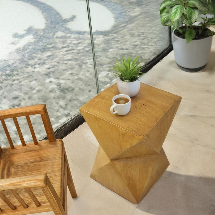 Actual product image Hermex Outdoor-Tisch Gartentisch Akzenttisch Beistelltisch Dekotisch