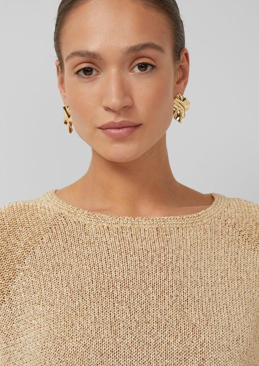 Produktbild s.Oliver Strickpullover Ärmelloser Strickpullover im Relaxed Fit mit U-Boot-Ausschnitt (L)