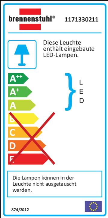 Label énergétique Brennenstuhl Luminaire Compact LED ML SN 4005 (1550 lm)