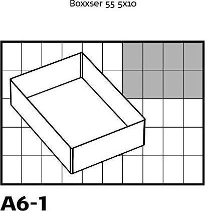 Actual product image Raaco Compartment insert 55 2xA6-1
