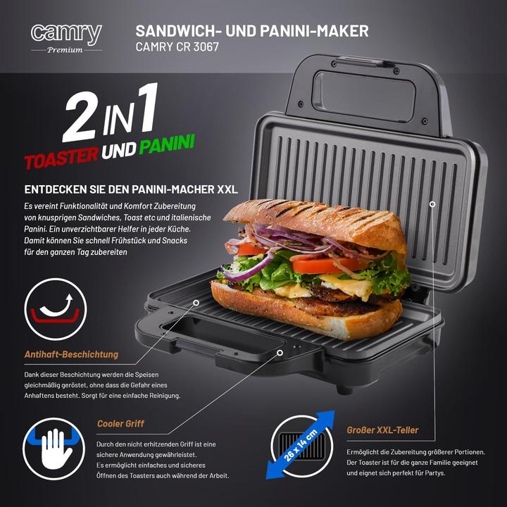 Actual product image Camry Sandwichmaker CR 3067