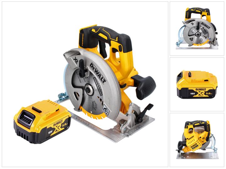 Productafbeelding DeWalt DCS 570 Accu handcirkelzaag 18 V 184 mm Brushless + 1x accu 5.0 Ah - zonder lader