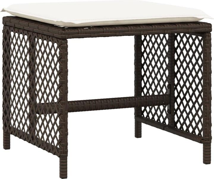 Immagine prodotto VidaXL Mobili da giardino set da pranzo set da giardino gruppo di sedute 13 pezzi in poly rattan marrone (106 cm)
