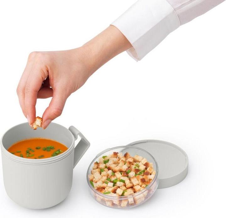 Produktbild Brabantia Suppenbehälter Make & Take 600 ml, Hellgrau