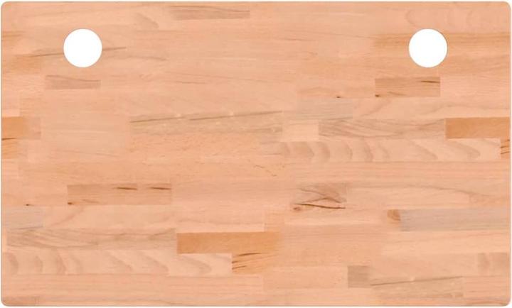 Actual product image vidaXL Schreibtischplatte 100x60x1,5 cm Massivholz Buche,Material (100 x 60 x 1,5 cm)